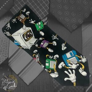 Runaway Floppy Disc Tie